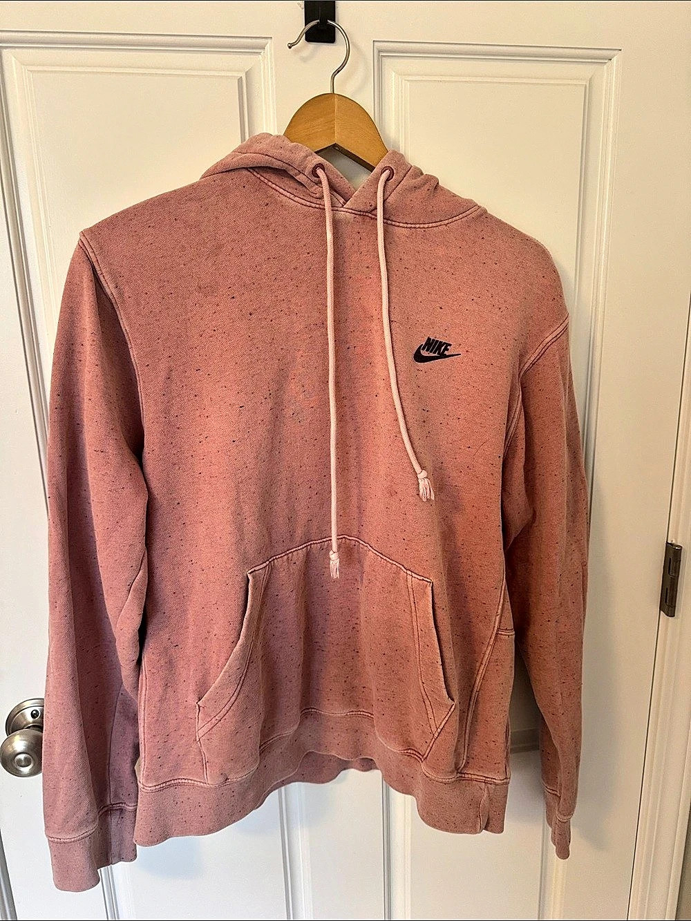 Nike Sportswear Club Fleece Revival Speckled Pullover Hoodie Pink Medium